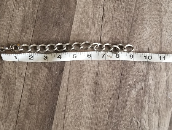 chunky silver color chain bracelet & necklace NWOT - Picture 6 of 7
